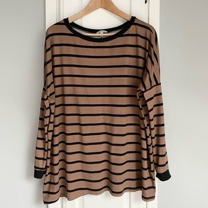 White Birch || Striped Tunic Top